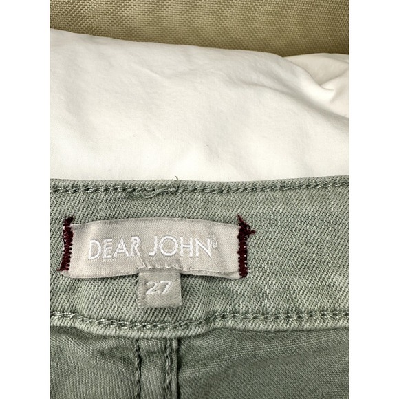 Dear John Ava Denim Shorts Olive Green Size 27 EXCELLENT CONDITION - Picture 6 of 11